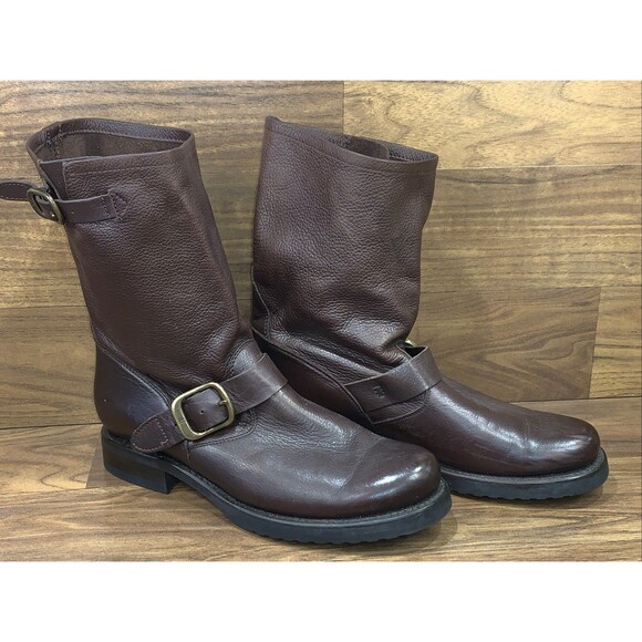 Frye Women's 3476509 Size 8.5 B Brown Veronica Short Motorcycle Boots - Picture 2 of 15